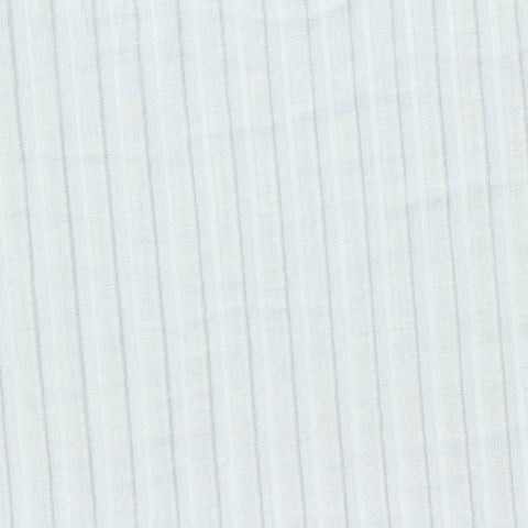 Polyester Viscose Stretch Rib Knit Fabric, 280 gsm — White