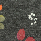 Red Floral Jersey Knit, Poly-Viscose — texture