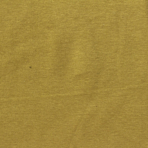 Cotton Polyester Stretch Rib Knit Fabric, 240 gsm — Khaki