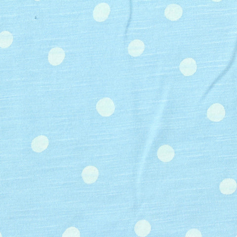 White Dots Jersey Knit, Poly-Viscose, 170 gsm