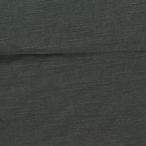 Dark Green Marl Jersey Knit, Poly-Viscose, 170 gsm