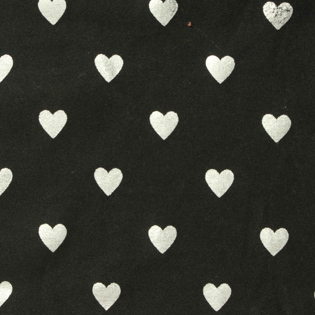 Silver Hearts Jersey Knit, Polyester