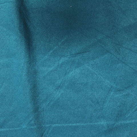 Brushed Polyester Stretch Jersey Knit Fabric, 140 gsm — Blue