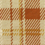 Cream Plaid Jacquard, Poly-Viscose — texture