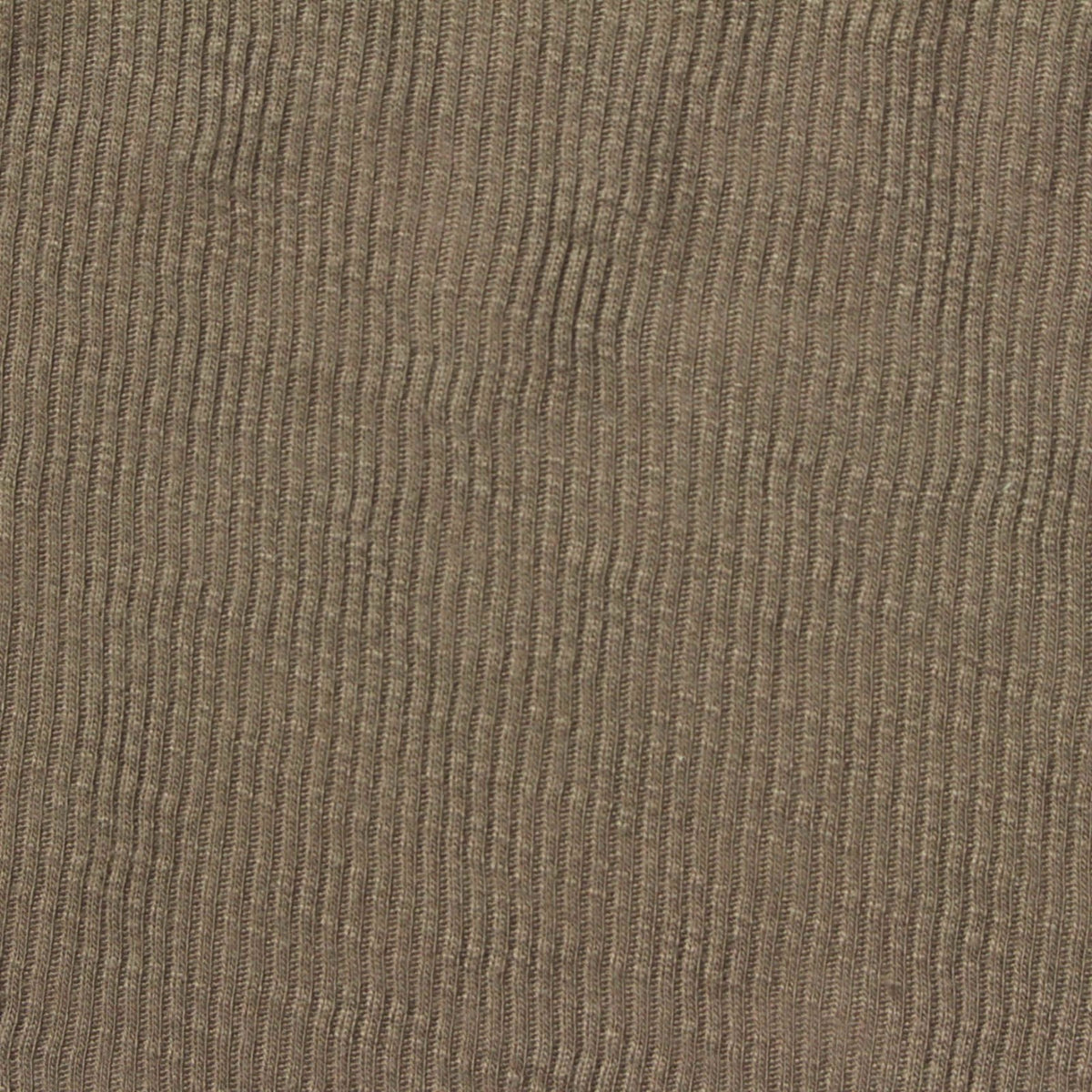 Slub Polyester Viscose Rib Knit Fabric, 160 gsm — Khaki