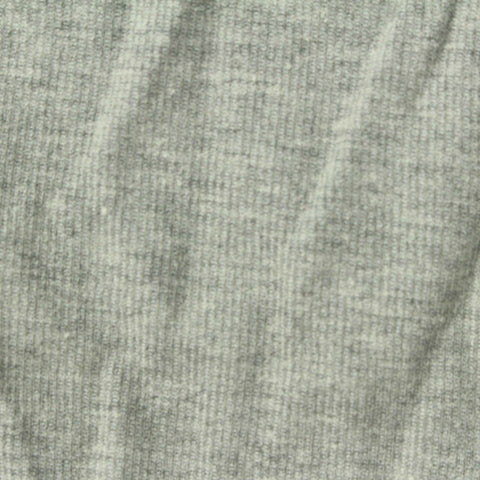 Light Grey Heather Interlock Knit, Cotton-Poly