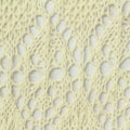 Light Yellow Floral Pointelle Knit, Poly-Cotton