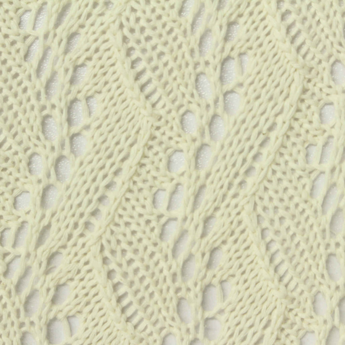 Cream Openwork Pointelle Knit, Poly-Cotton, 310 gsm