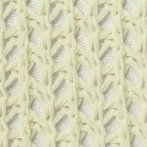 Jacquard Polyester Cotton Pointelle Knit Fabric, 310 gsm, 150 cm — Yellow