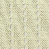 Cream Eyelet Pointelle Knit, Poly-Cotton