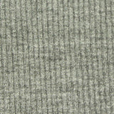Heather Grey Marl Rib Knit, Viscose — texture