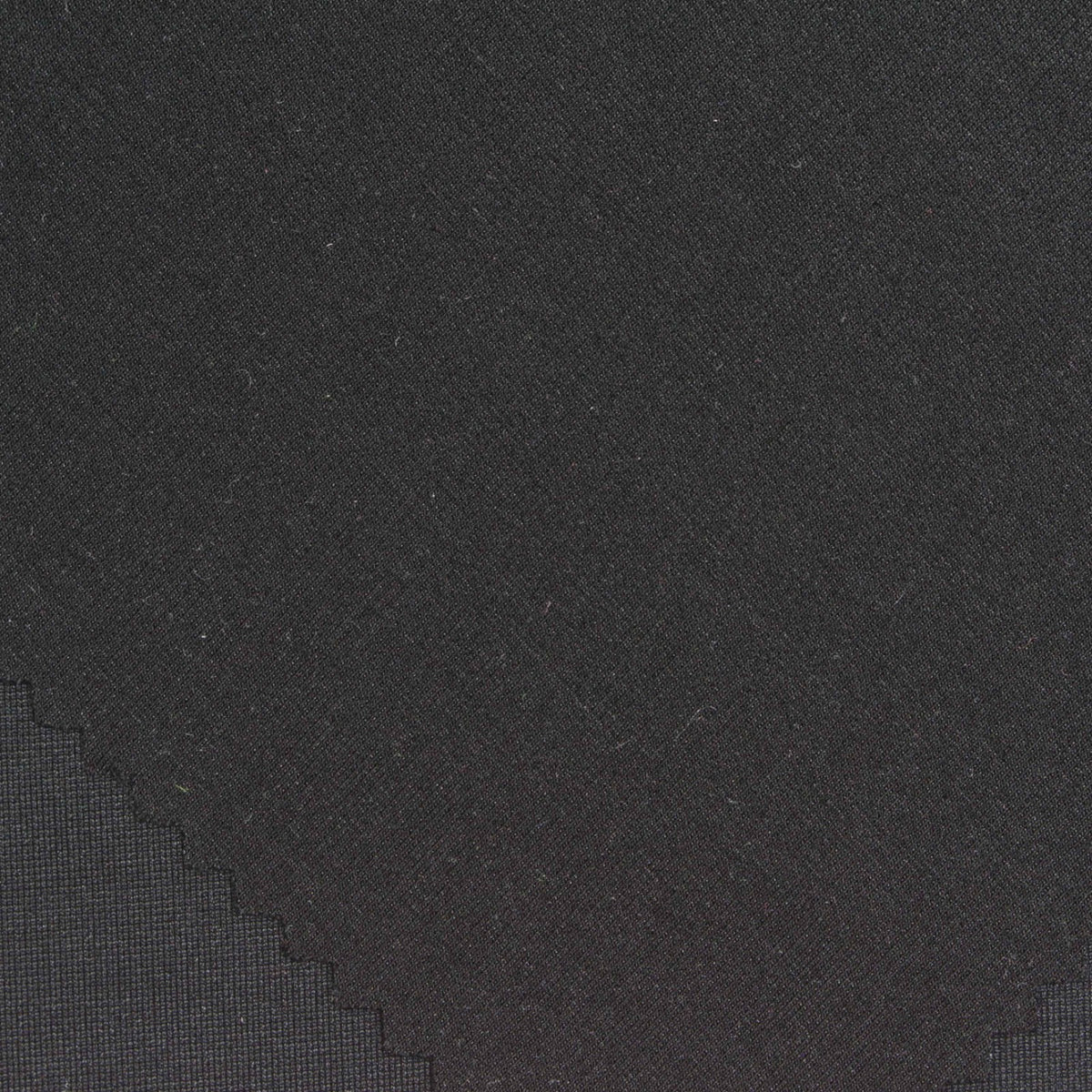 Acrylic Viscose Stretch Knit Fabric, 220 gsm, 160 cm — Black