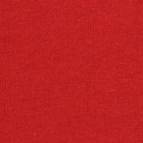 Brushed Cotton Polyester French Terry Fabric, 250 gsm, 175 cm — Red