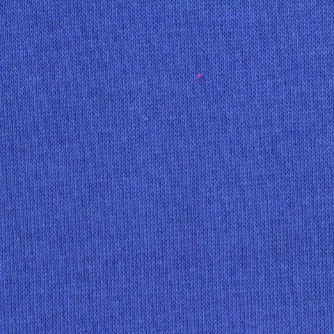 Brushed Cotton Polyester French Terry Fabric, 260 gsm, 175 cm — Blue
