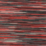 Red Horizontal-Stripe Jersey Knit, Polyester