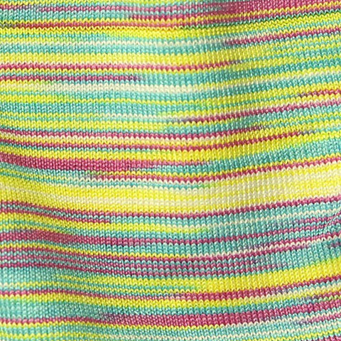 Yellow Horizontal-Stripe Jersey Knit, Polyester, 170 gsm
