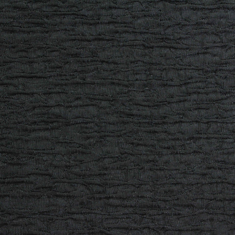 Jacquard Polyester Stretch Knit Fabric, 250 gsm, 158 cm — Black