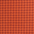 Orange Houndstooth Knit, Poly-Tencel Lyocell