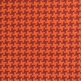 Orange Houndstooth Knit, Poly-Tencel Lyocell