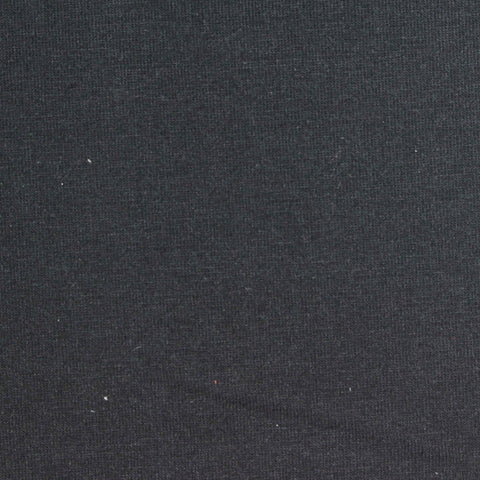 Cotton Polyester Jersey Knit Fabric, 170 gsm, 185 cm — Black