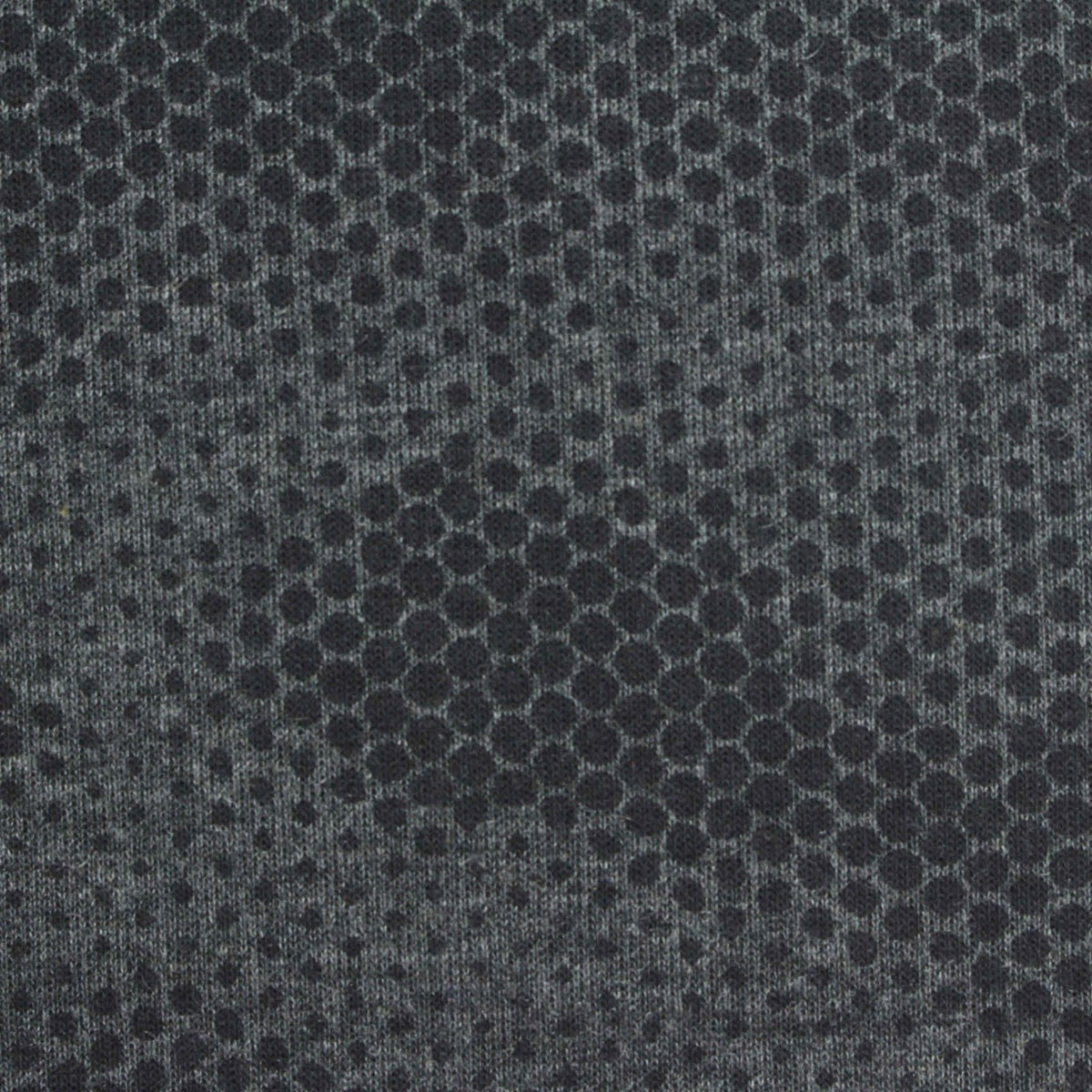 Grey Dot Interlock Knit, Cotton-Poly