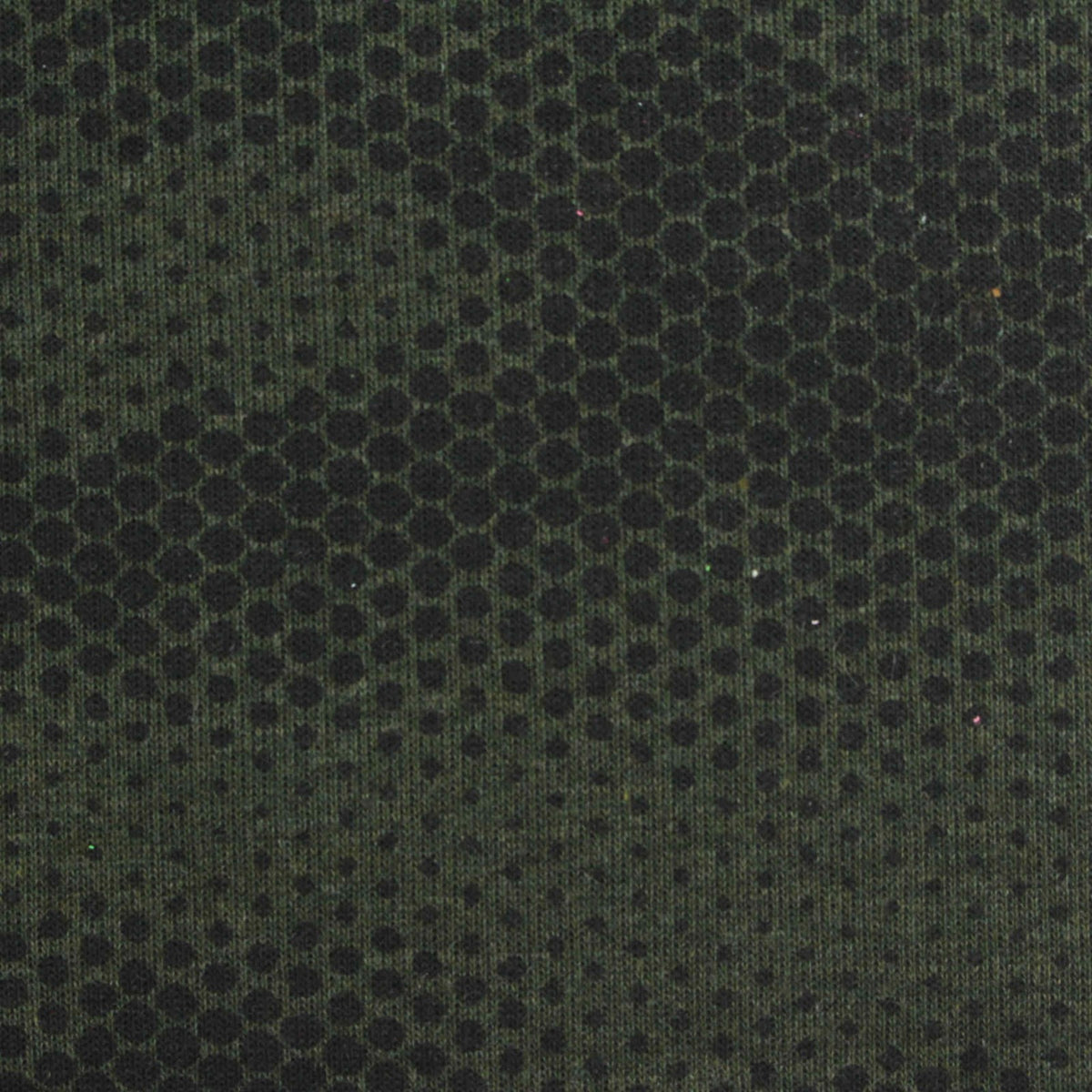 Black Dots Interlock Knit, Cotton-Poly
