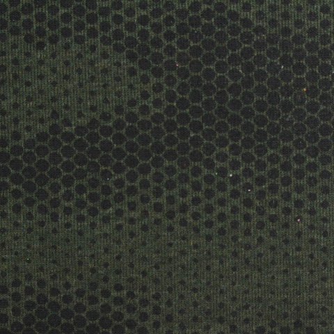 Black Dots Interlock Knit, Cotton-Poly