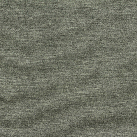 Grey-Green Marl Jersey Knit, Viscose, 190 gsm
