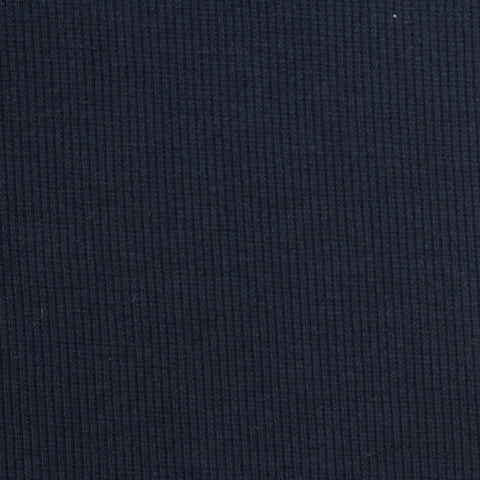 Rib Knit Fabric, 380 gsm, 112 cm — Navy