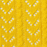 Yellow Openwork Pointelle Knit, Polyester