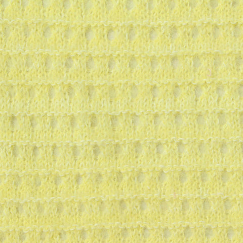 Yellow Eyelet Pointelle Knit, Polyester