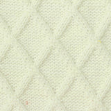 Cream Diamond Pointelle Knit, Acrylic