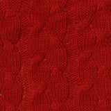 Jacquard 100% Polyester Pointelle Knit Fabric, 300 gsm, 160 cm — Red