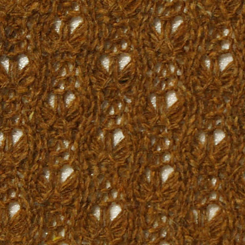 Rust Openwork Pointelle Knit, Polyester
