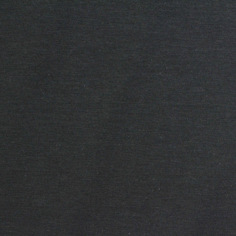 Cotton Stretch Jersey Knit Fabric, 220 gsm, 163 cm — Black