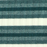 White Horizontal-Stripe Rib Knit, Polyester — texture