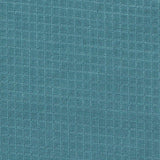 Teal Grid Waffle Knit, Polyester — texture