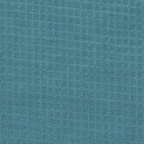Teal Grid Waffle Knit, Polyester