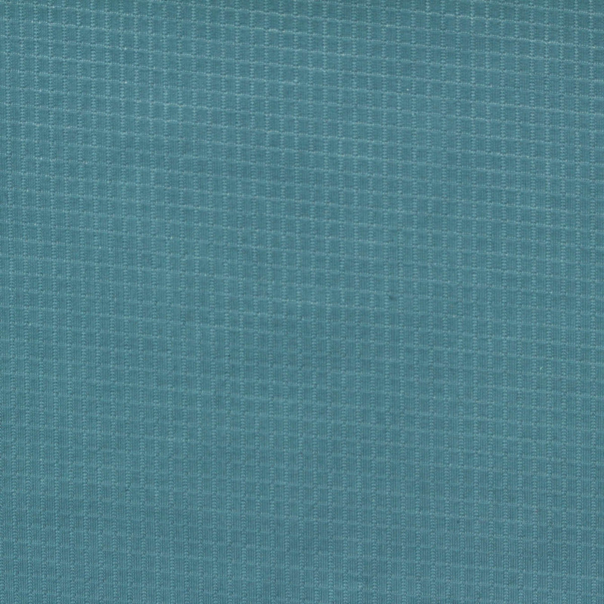 Teal Grid Waffle Knit, Polyester