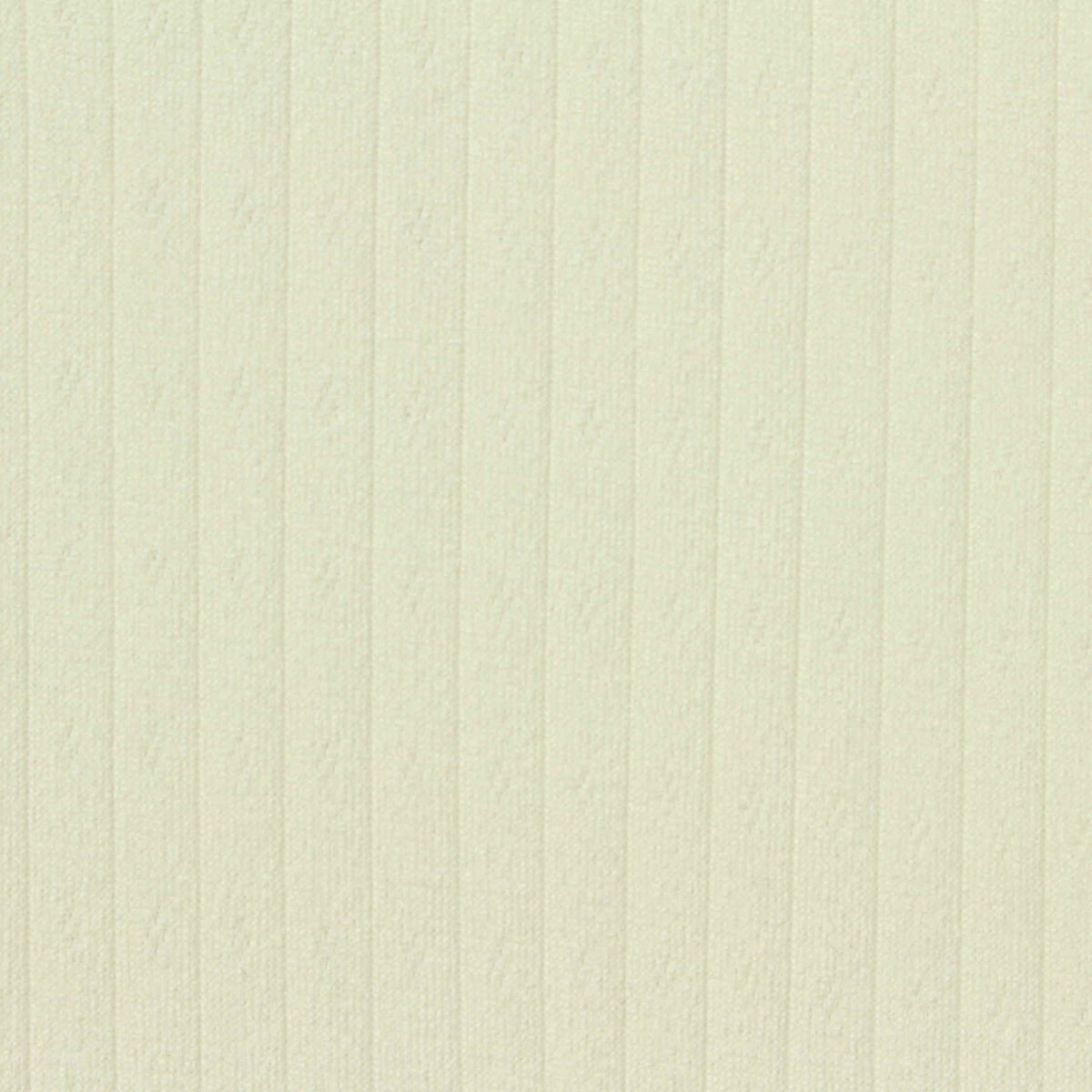 Cream Vertical-Stripe Pointelle Knit, Polyester, 270 gsm