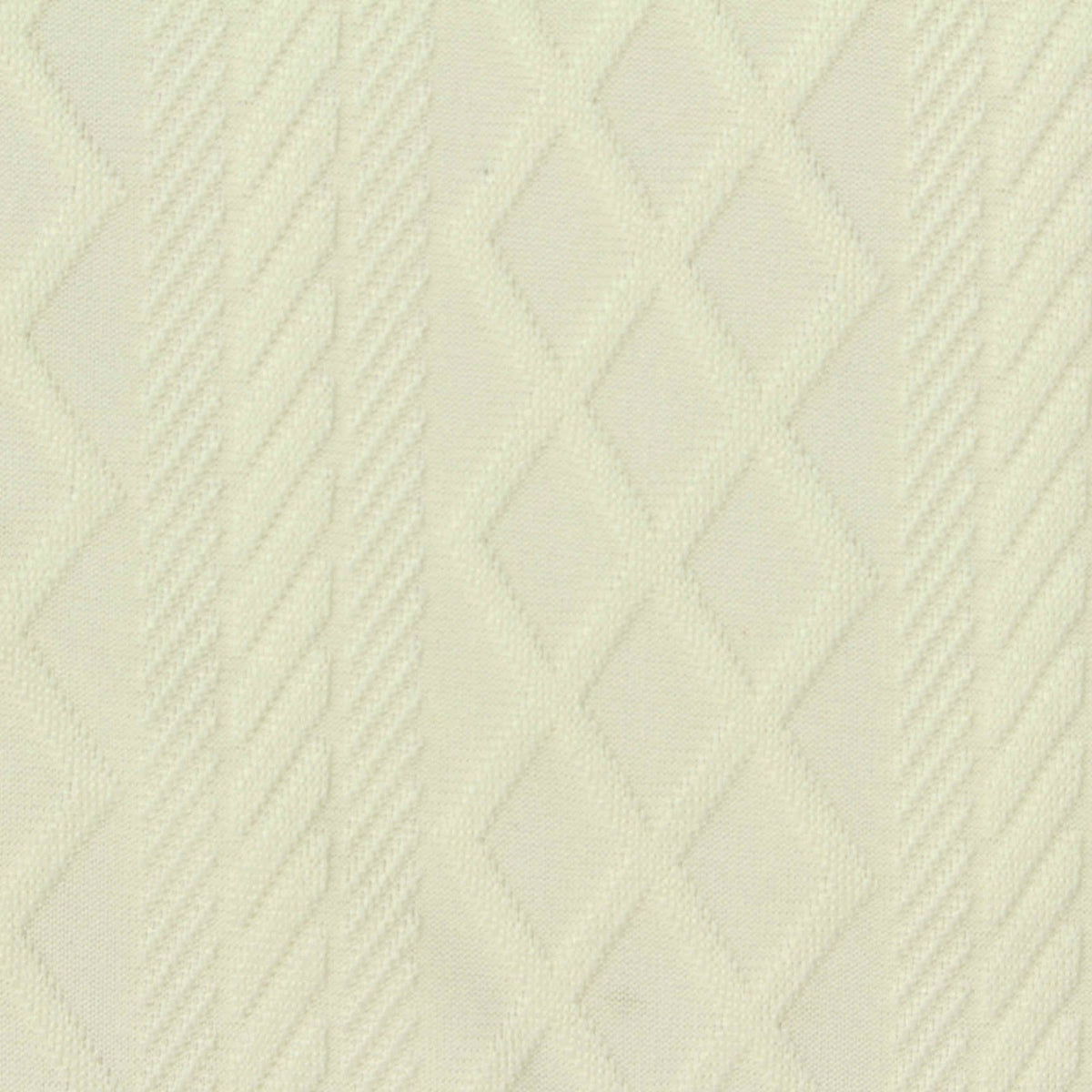 Cream Vertical-Stripe Pointelle Knit, Polyester, 160 gsm