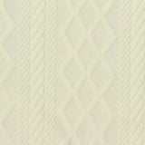 Cream Vertical-Stripe Pointelle Knit, Polyester