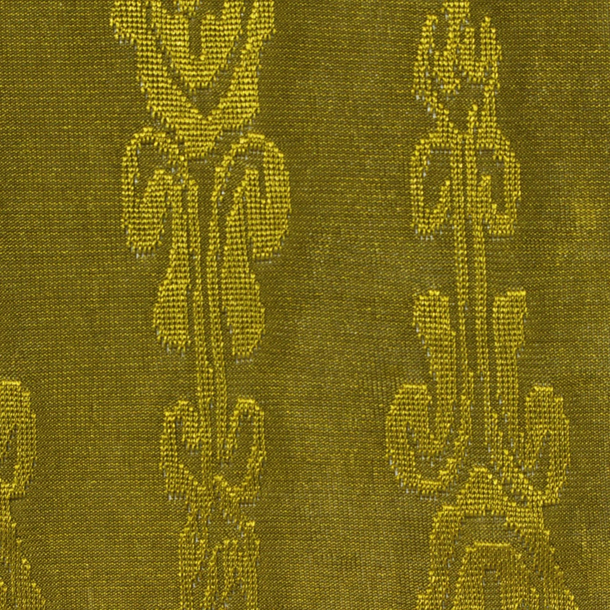 Khaki Damask Pointelle Knit, Polyester