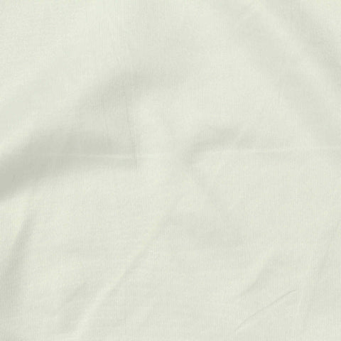 Polyester Stretch Milk Silk Knit Fabric, 130 gsm, 155 cm — White