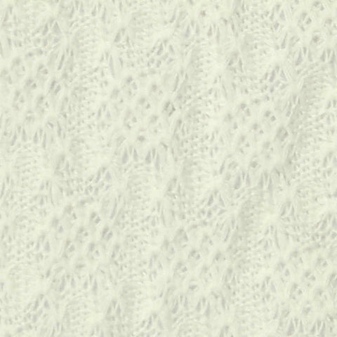 Cream Floral Mesh, Viscose-Acrylic