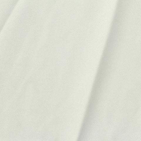 100% Polyester Piqué Knit Fabric, 180 gsm, 170 cm — White