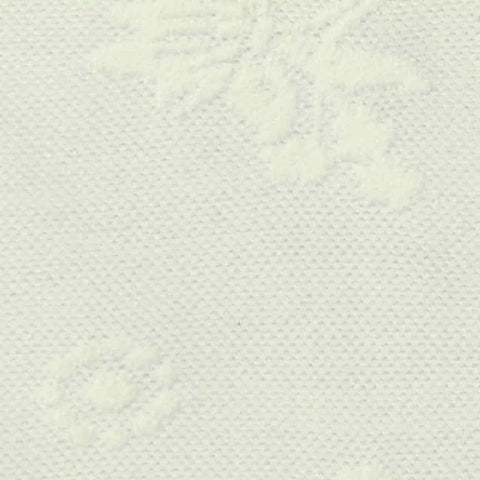 White Tone-on-Tone Floral Jacquard, Polyester, 180 gsm