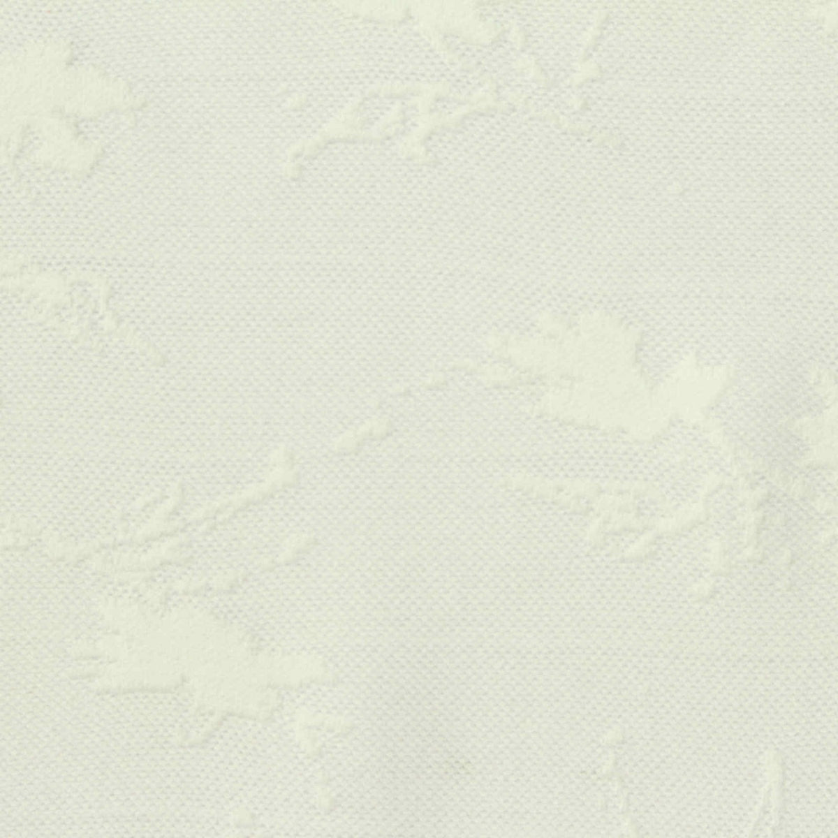 White Abstract-Floral Jacquard, Polyester