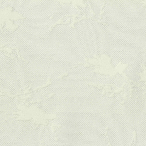 White Abstract-Floral Jacquard, Polyester