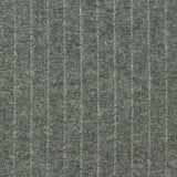 White Vertical-Stripe Interlock Knit, Cotton-Poly